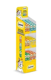 Mars Expositor Catisfactions Surtido 2025 Golosinas para Gatos con Pollo, Salmón, Barbacoa, Catnip y Queso