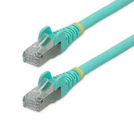 Startech Cable Ethernet NLAQ-50C-CAT6A-PATCH RJ45 0.5m (50cm) Cat6a 10GbE S/FTP Blindado 100W PoE++ LSZH Color Aguamarina