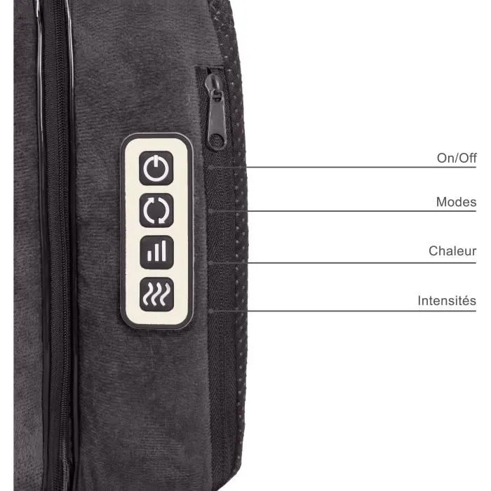 Livoo DOS204 Masajeador Shiatsu 2 en 1 para Pies y Espalda con 24 Cabezales, 3 Velocidades, Con o sin Calor - Gris Livoo DOS204 Masajeador Shiatsu 2 en 1 para Pies y Espalda con 24 Cabezales, 3 Velocidades, Con o sin Calor - Gris