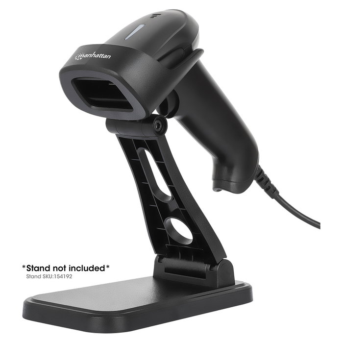 MANHATTAN Lector de códigos de barras 1D/2D LED USB Negro MANHATTAN Lector de códigos de barras 1D/2D LED USB Negro