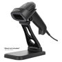 MANHATTAN Lector de códigos de barras 1D/2D LED USB Negro
