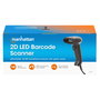 MANHATTAN Lector de códigos de barras 1D/2D LED USB Negro
