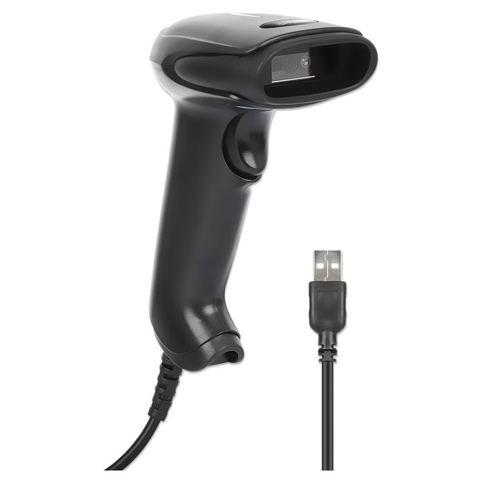 MANHATTAN Lector de códigos de barras 1D/2D LED USB Negro MANHATTAN Lector de códigos de barras 1D/2D LED USB Negro