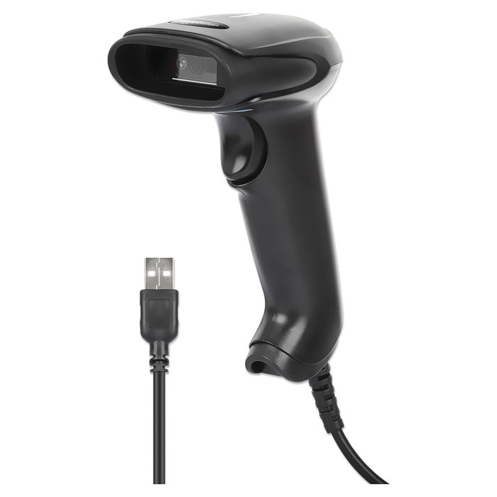 MANHATTAN Lector de códigos de barras 1D/2D LED USB Negro MANHATTAN Lector de códigos de barras 1D/2D LED USB Negro