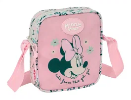 Bolso Bandolera Minnie Mouse Minty Rosa 16 x 18 x 4 cm