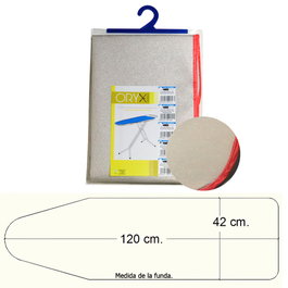 ORYX Funda para Mesa de Plancha de Espuma Metalizada 120x42 cm