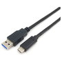 Equip Cable USB A a USB C 3.2 Gen 1 (3.1 Gen 1) Macho/Macho Negro 2m EQ128344