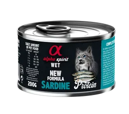 Alpha Spirit Alimento Húmedo para Gatos Sardina Lata Caja 6x200 gr
