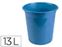 Liderpapel Papelera Plástico Celeste Opaco 13 Litros 275x285 mm Liderpapel Papelera Plástico Celeste Opaco 13 Litros 275x285 mm