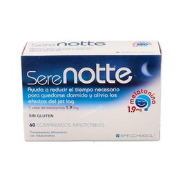 SPECCHIASOL Serenotte Melatonina 1,9Mg. 60 Comp. Mast. Ayuda a Conciliar el Sueño y Aliviar Jet Lag