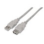Aisens Cable de Extensión USB 2.0 Tipo A Macho a Tipo A Hembra, 3m, Beige