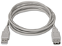 Aisens Cable de Extensión USB 2.0 Tipo A Macho a Tipo A Hembra, 3m, Beige