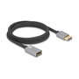 DeLOCK Cable de extensión DisplayPort 8K 60 Hz 2 m Gris