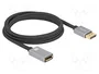 DeLOCK Cable de extensión DisplayPort 8K 60 Hz 2 m Gris