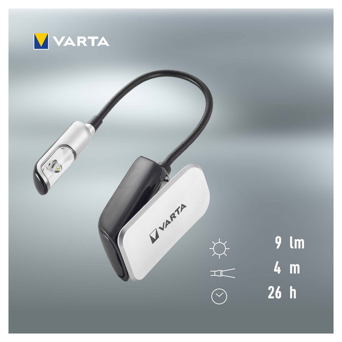 Varta Linterna LED para lectura con clip de sujeción
