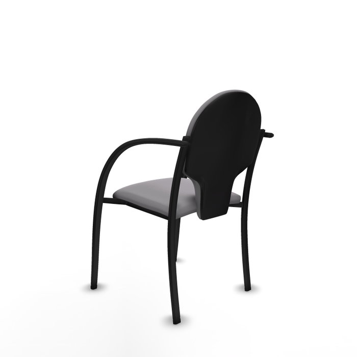 PIQUERAS Y CRESPO Silla Hellín Gris con Brazos Fijos
