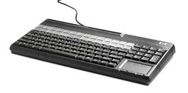 HP Teclado USB para punto de venta con lector de banda magnética
