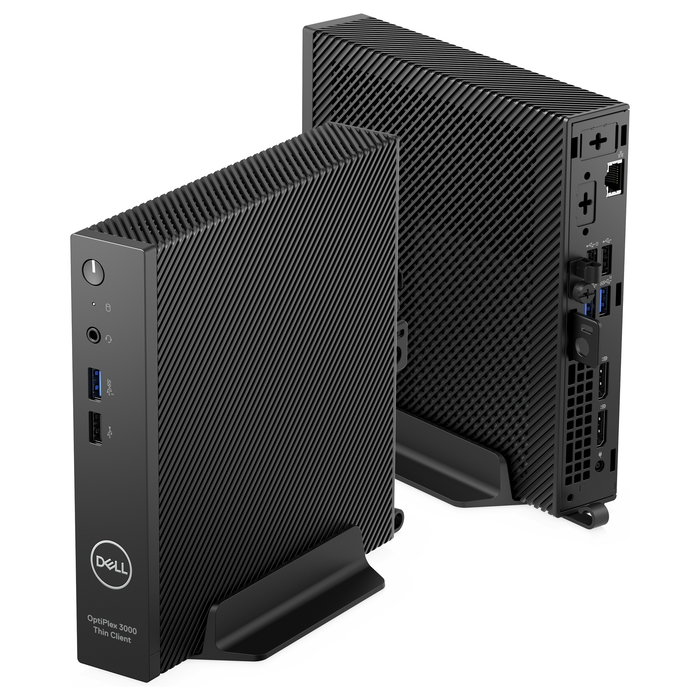 DELL OptiPlex 3000 Thin Client Intel Pentium Silver N6005 8GB RAM 256GB SSD WiFi 6E Windows 11 IoT Enterprise - Negro con Soporte Vertical 65W