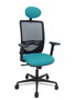 Piqueras y Crespo Silla Zulema con Mecanismo Sincro, Brazos 2D y Asiento Turquesa