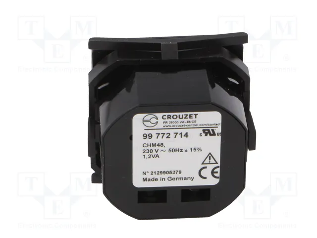 CROUZET CHM48 Contador Electromecánico de Tiempo de Trabajo CROUZET CHM48 Contador Electromecánico de Tiempo de Trabajo