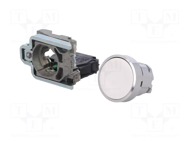 SCHNEIDER ELECTRIC Interruptor de presión Harmony XB4 Blanco 22mm