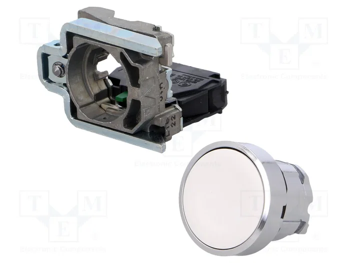 SCHNEIDER ELECTRIC Interruptor de presión Harmony XB4 Blanco 22mm