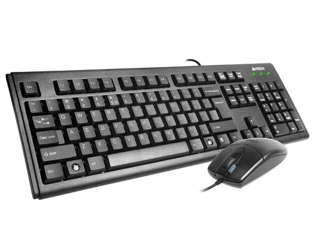 A4-Tech KM-72620D Conjunto de teclado y ratón con cable, negro