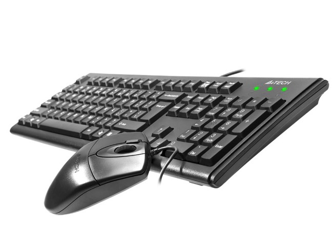 A4-Tech KM-72620D Conjunto de teclado y ratón con cable, negro