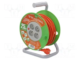 PLASTROL Prolongador de Alimentación H05VV-F 3G1mm² 25m Naranja