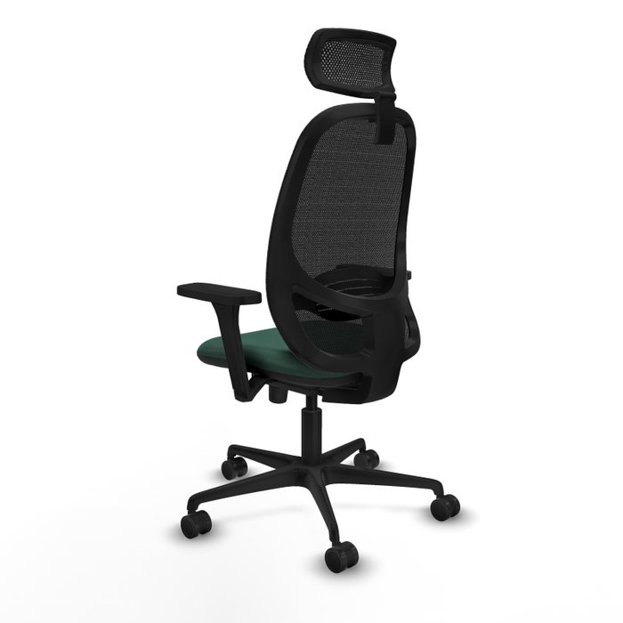 PIQUERAS Y CRESPO Silla de oficina Cilanco con Mecanismo Sincro, Verde botella y Negro PIQUERAS Y CRESPO Silla de oficina Cilanco con Mecanismo Sincro, Verde botella y Negro