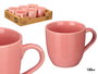 Vessia Taza de Café Rosa Palo 150 ml Cerámica Loza 10x7x7 cm (24 Unidades)