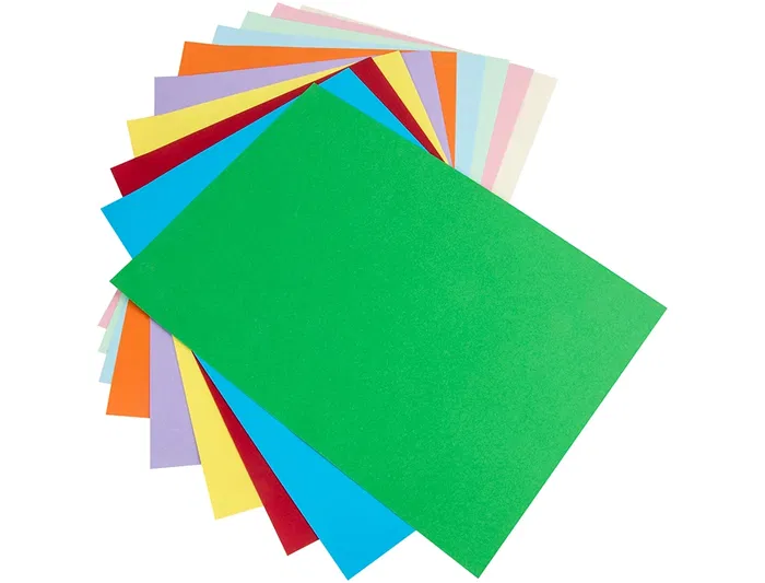Liderpapel Cartulina 50x65 cm 180g/m2 10 Colores Surtidos Paquete 10 Hojas