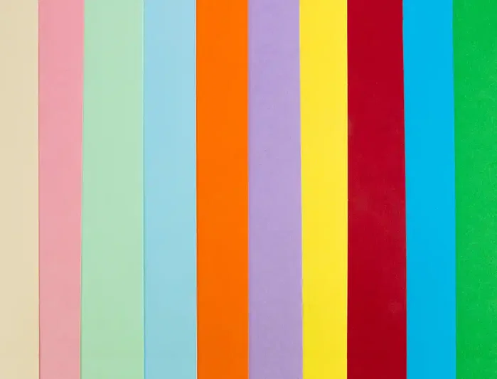 Liderpapel Cartulina 50x65 cm 180g/m2 10 Colores Surtidos Paquete 10 Hojas