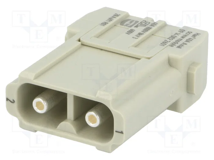 HARTING Han-Modular® Módulo Macho 40A 1000V 2 Pines HARTING Han-Modular® Módulo Macho 40A 1000V 2 Pines