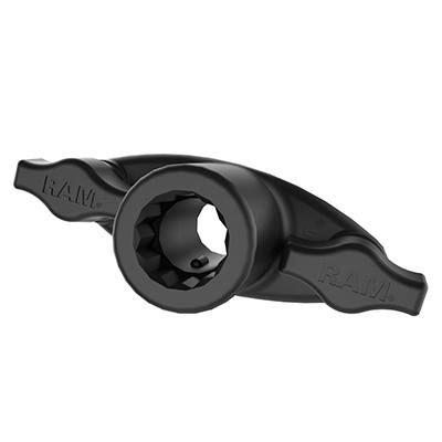 RAM Mounts Dual T-Bolt Track Base para postes spline