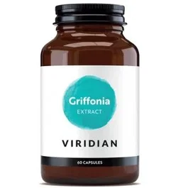 VIRIDIAN Suplemento Griffonia Simplicifolia 60 Cápsulas Vegano - Extracto 5-HTP 30% para Sistema Nervioso