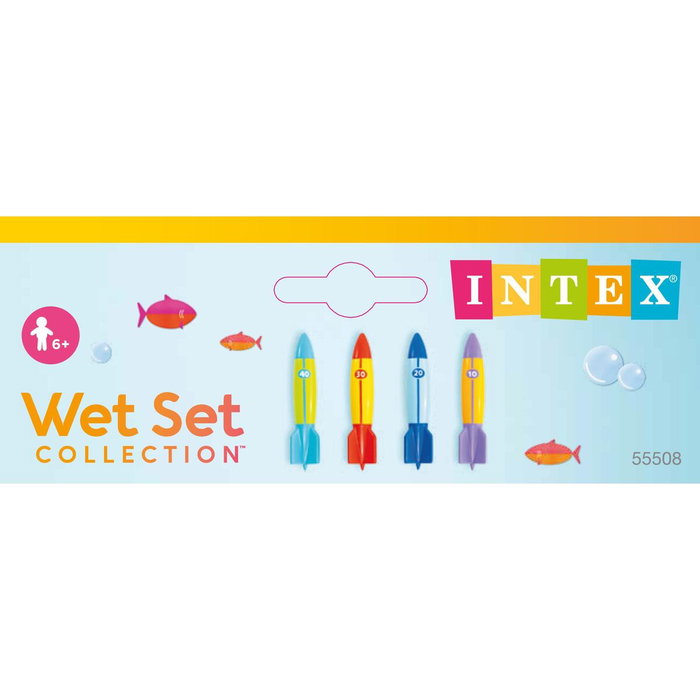 Intex Juego Acuático Torperdos (Blister 4 piezas)