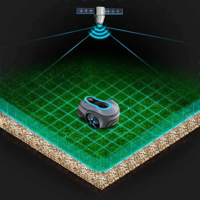 Gardena Smart SILENO Free 1200 Robot Cortacésped, Sin Cables Perimetrales, Superficie 1200 m², GAR4066407025578