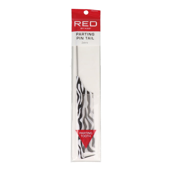 Red Kiss Zebra Parting Pin Tail Comb Peine de dientes finos para separación del cabello Red Kiss Zebra Parting Pin Tail Comb Peine de dientes finos para separación del cabello