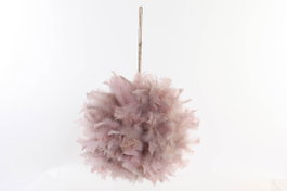 DKD Home Decor Bola de Decoración de Pluma y Espuma 40x40 cm, Surtido de 2 Unidades