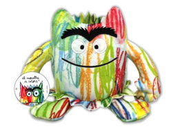 LUPITA BOOKS Pequeño peluche Monstruo de colores Multicolor 15cm