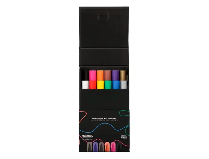 Liderpapel Rotuladores Acrylic Base Agua Colores Surtidos Punta 3 mm