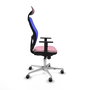 PIQUERAS Y CRESPO Silla de oficina Jorquera Rosa y Azul