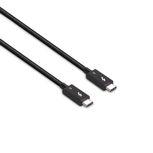 LINDY 31130 Cable Thunderbolt 5 1 m - Negro - 80 Gbit/s, 8K, Conectores Macho, Certificado RoHS/REACH