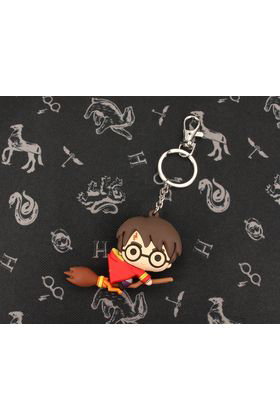 Harry Potter Capa Roja Llavero Figurativo Goma Harry Potter
