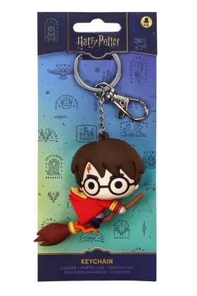Harry Potter Capa Roja Llavero Figurativo Goma Harry Potter