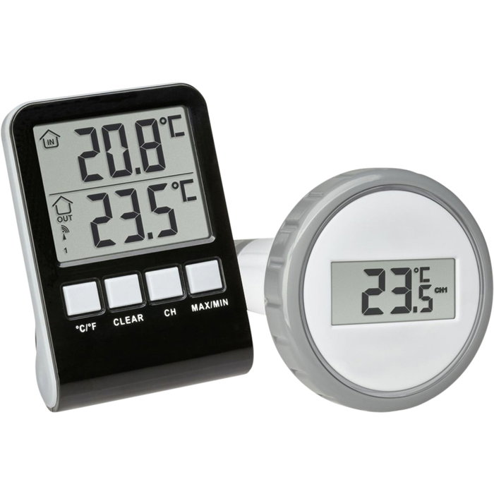 TFA RC Pool Thermometer PALMA Termómetro para Piscinas Inalámbrico TFA RC Pool Thermometer PALMA Termómetro para Piscinas Inalámbrico