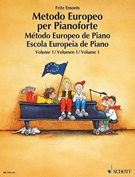 SCHOOT MUSIC, Metodo europeo per pianoforte: vol.1 metodo de piano europeo - Fritz Emonts