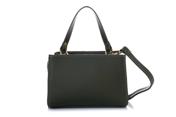 Vince Camuto Bolso de Mano Verde Oscuro Cuero de Polivinilo 20x11x15 cm
