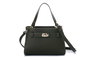 Vince Camuto Bolso de Mano Verde Oscuro Cuero de Polivinilo 20x11x15 cm
